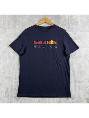 Red Bull Racing Graphic T Shirt Navy Logo Formula 1 F1 Mens Large Mototsport Y2K
